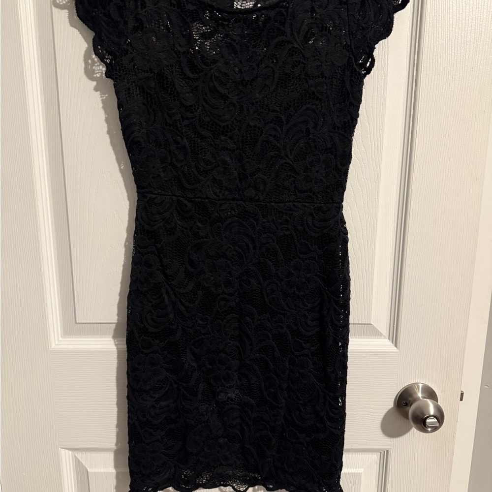 Elegant Black Lace Dress
